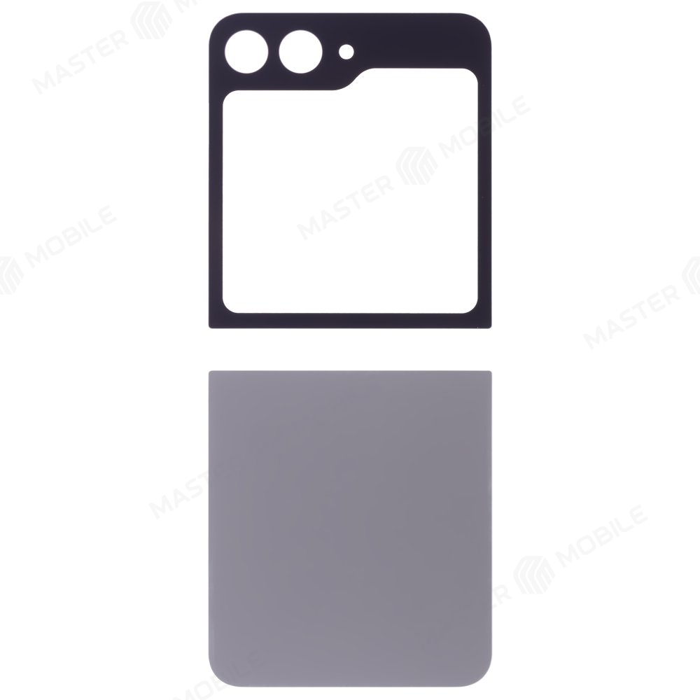 Задняя крышка для Samsung F741 Galaxy Z Flip 6 (серебристый) (комплект)
