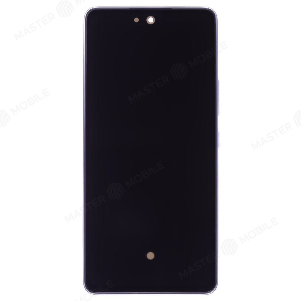 Дисплей для Samsung A536 Galaxy A53 5G + тачскрин (голубой) (в рамке) (ORIG100) (SP)