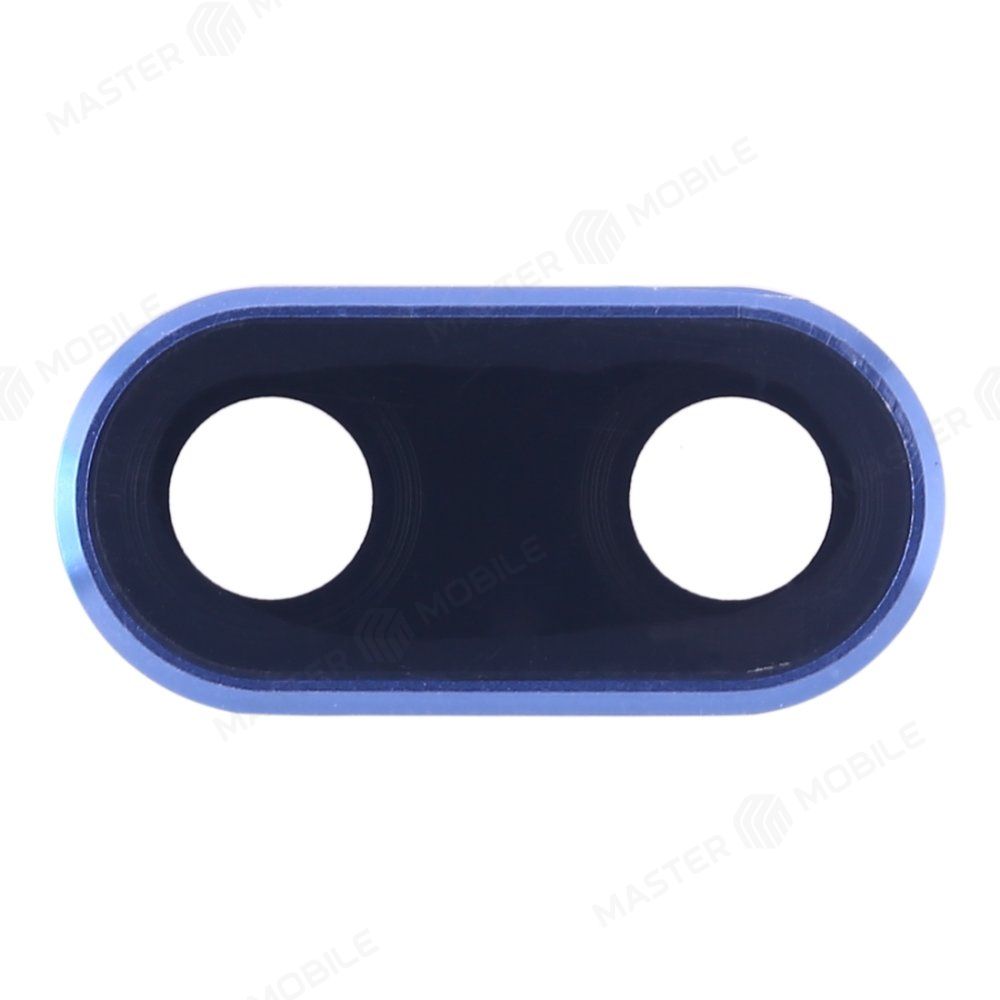 Стекло задней камеры для Huawei Honor 10 (COL-L29) (в рамке) (синий)