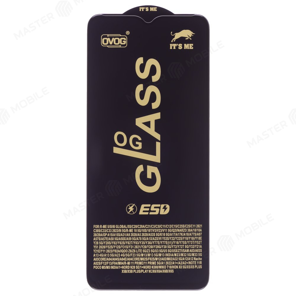 Защитное стекло OG Glass для Xiaomi Redmi A1 (220733SI) / Redmi A1+ (220733SFG) / Redmi A2 (23028RN4DG) / Redmi A2+ (23028RNCAG) и др. (черный)