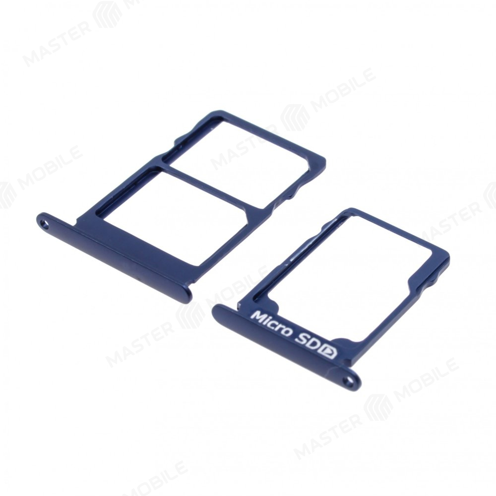 Держатель сим-карты для Nokia 3.1 (TA-1063) (синий)