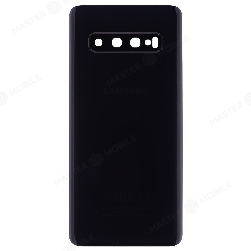 Задняя крышка для Samsung G973 Galaxy S10 (черный) (в сборе со стеклом камеры)