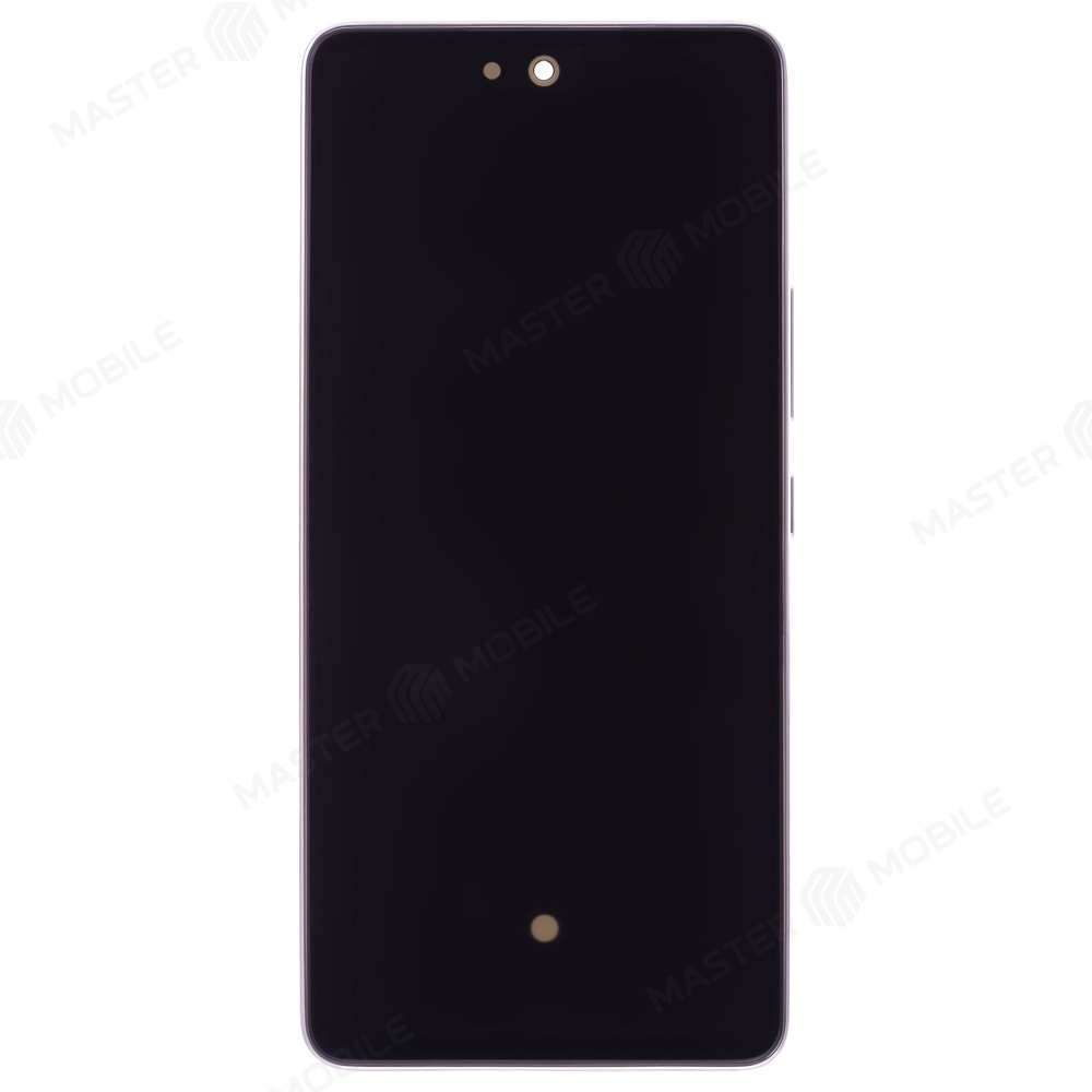 Дисплей для Samsung A536 Galaxy A53 5G (в сборе с тачскрином) (серебристый) (в рамке) (ORIG100)