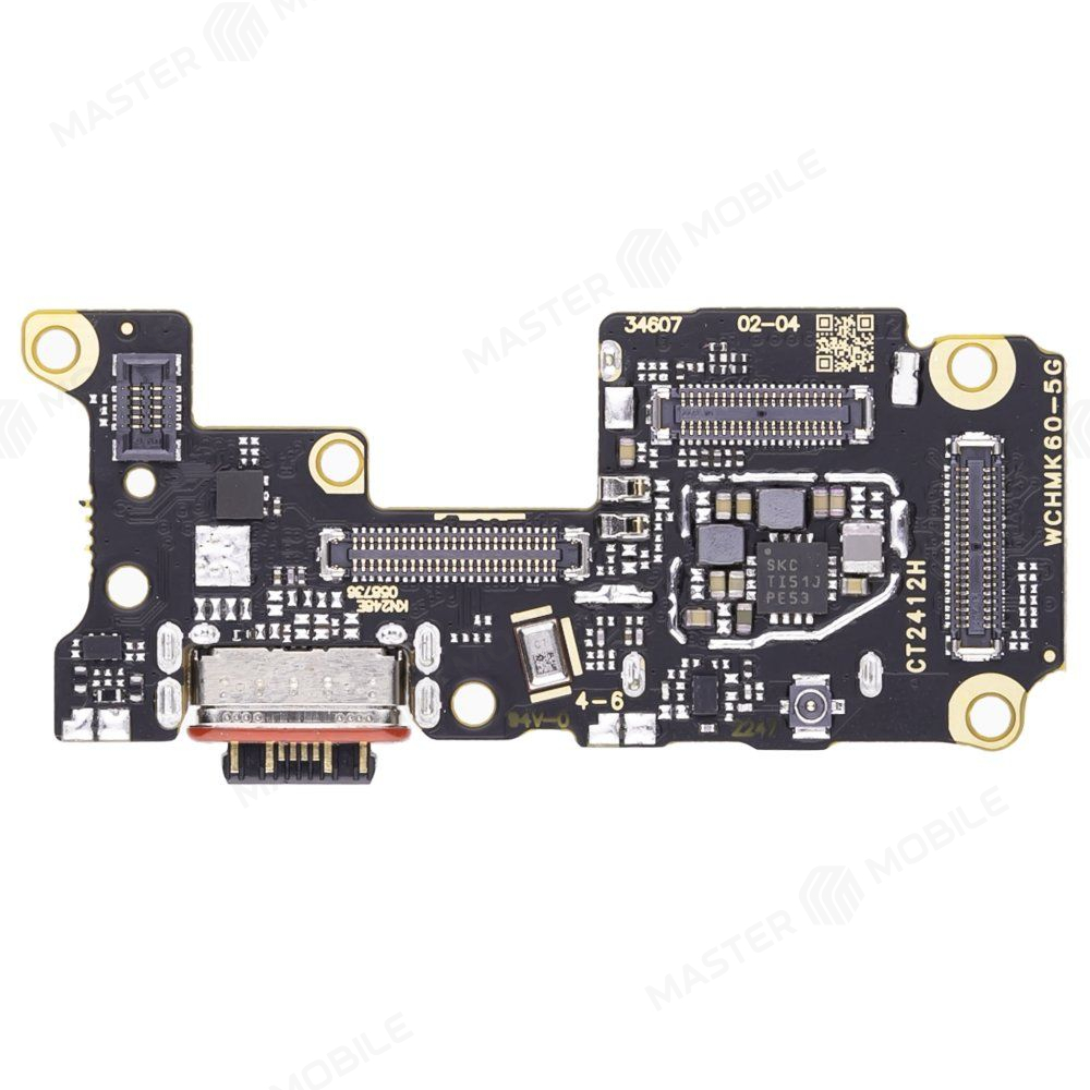 Нижняя плата для Xiaomi Poco F5 Pro (23013PC75G) с комп. + разъем зарядки + микрофон + разъем SIM