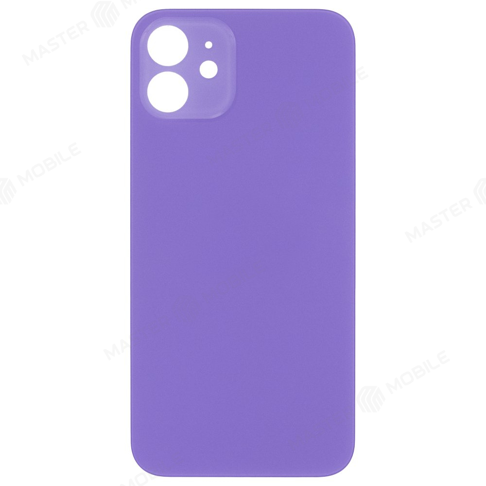 Задняя крышка для Apple iPhone 12 (фиолетовый) (с широким отверстием) (Premium)
