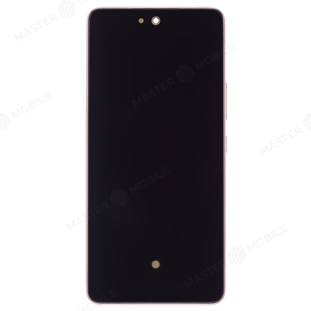 Дисплей для Samsung A536 Galaxy A53 5G + тачскрин (золотистый) (в рамке) (ORIG100) (SP)