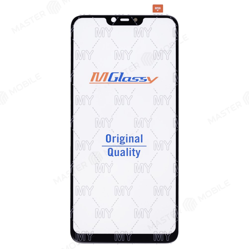 Стекло модуля для OPPO A3s (CPH1803) / A5 (CPH1809) + OCA (черный) (Musttby)