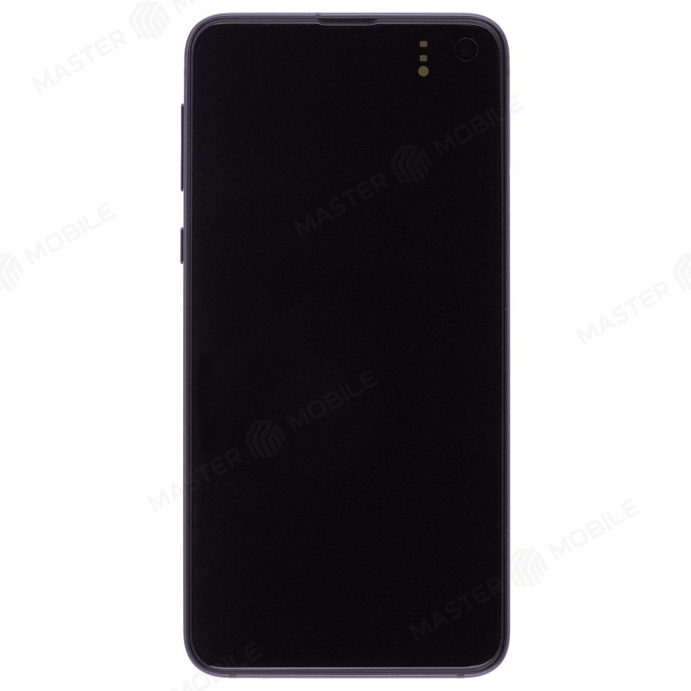 Дисплей для Samsung G970 Galaxy S10e + тачскрин (черный) (в рамке) (ORIG100) (возможен дефект ЛКП)
