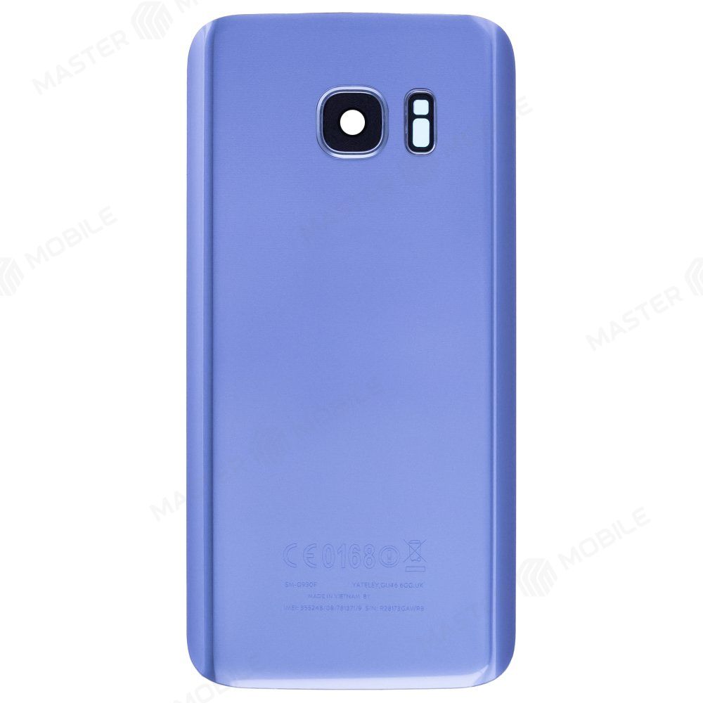 Задняя крышка для Samsung G930 Galaxy S7 (синий) (в сборе со стеклом камеры)