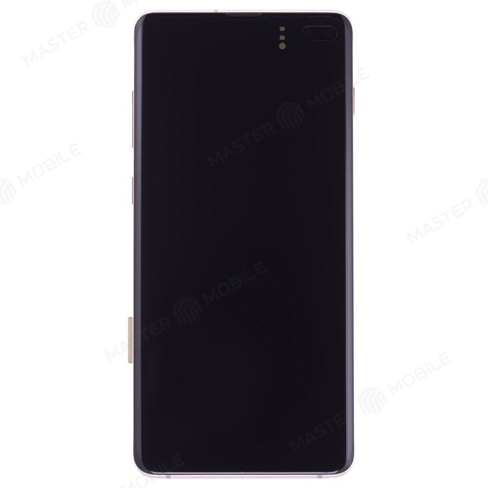 Дисплей для Samsung G975 Galaxy S10+ + тачскрин (розовый) (в рамке) (ORIG100)