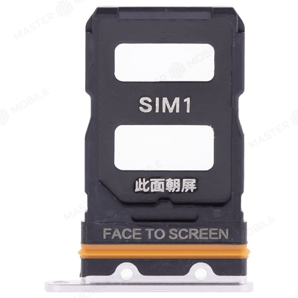 Держатель сим-карты для Xiaomi 12 (2201123G) / 12X (2112123AG) (серебристый)