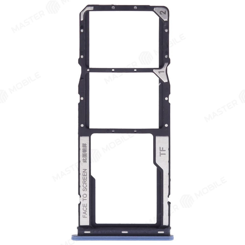 Держатель сим-карты для Xiaomi Poco C51 (2302EPCC4I) (синий)