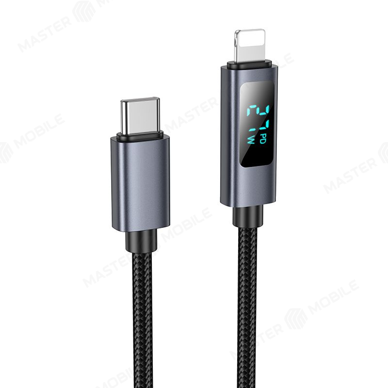 Дата-кабель Hoco X112 TypeC - Lightning 1 м 27W (черный)