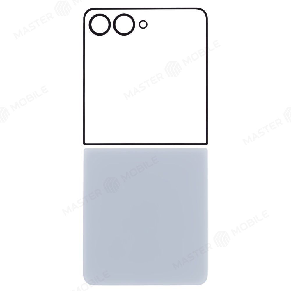 Задняя крышка для Samsung F766 Galaxy Z Flip 7 (голубой) (комплект)