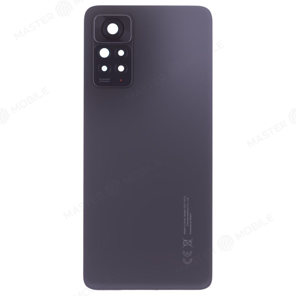 Задняя крышка для Xiaomi Redmi Note 11 Pro 4G (2201116TG) (черный) (в сборе со стеклом камеры) (ORIG100)