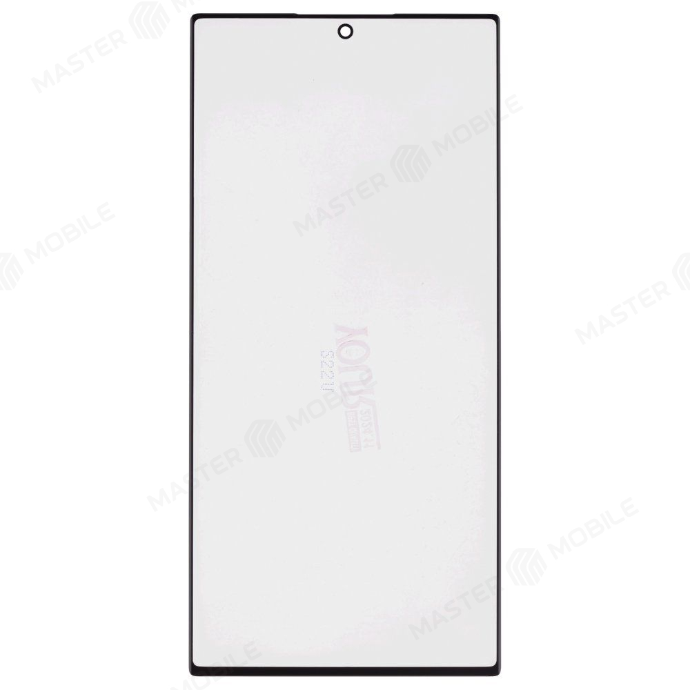 Стекло модуля для Samsung S908 Galaxy S22 Ultra + OCA (черный) (Musttby) (Premium)