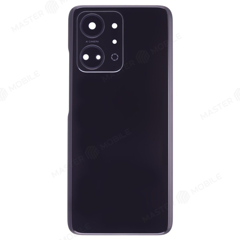 Задняя крышка для Huawei Honor X7a (RKY-LX1) (черный) (в сборе со стеклом камеры)