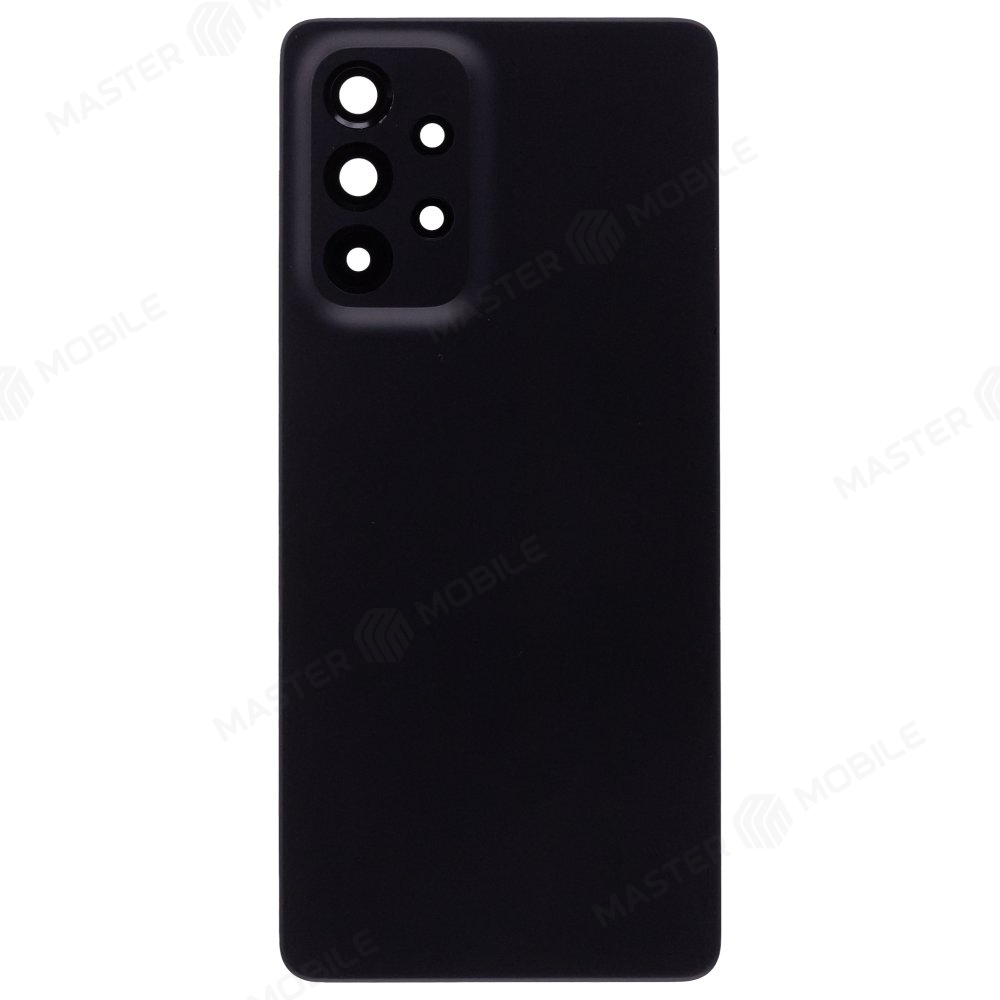 Задняя крышка для Samsung A536 Galaxy A53 5G (черный) (в сборе со стеклом камеры)