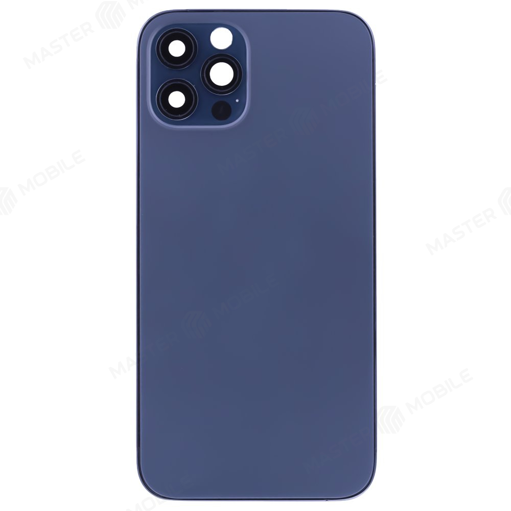 Корпус для Apple iPhone 12 Pro Max (синий) (в сборе) (с разбора) (ORIG100) (возможен дефект ЛКП)
