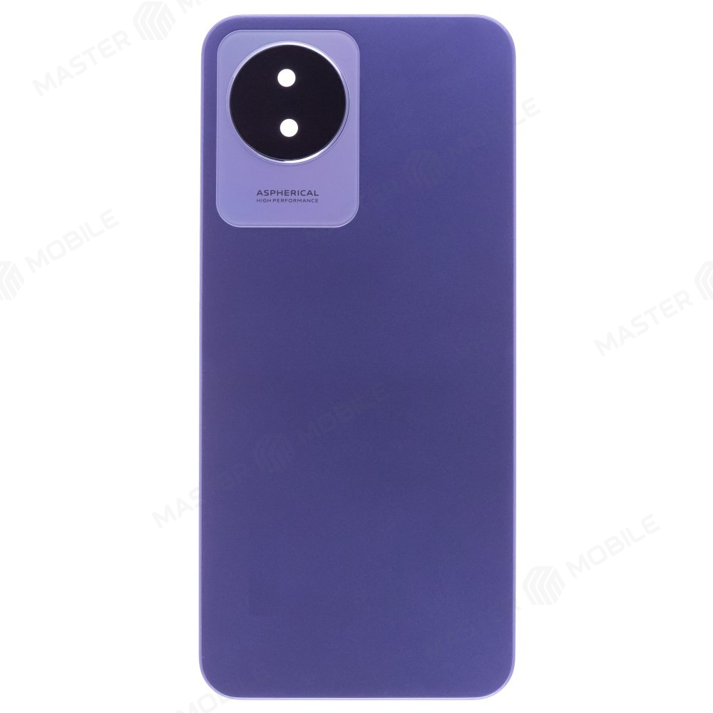 Задняя крышка для Vivo Y02 (V2217) (голубой) (в сборе со стеклом камеры)
