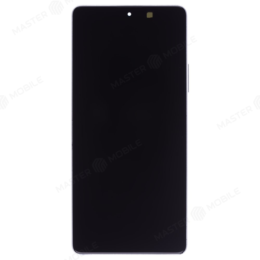 Дисплей для Xiaomi Poco F5 (23049PCD8G) / Redmi Note 12 Turbo (23049RAD8C) + тачскрин (серебристый) (в рамке) (ORIG100) (SP)
