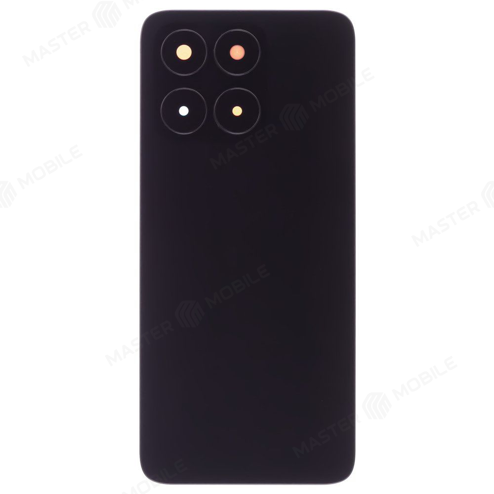 Задняя крышка для Huawei Honor X6a (WDY-LX1) (черный) (в сборе со стеклом камеры)