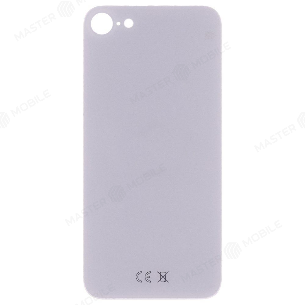 Задняя крышка для Apple iPhone SE 2020 (белый) (с широким отверстием) (Premium)