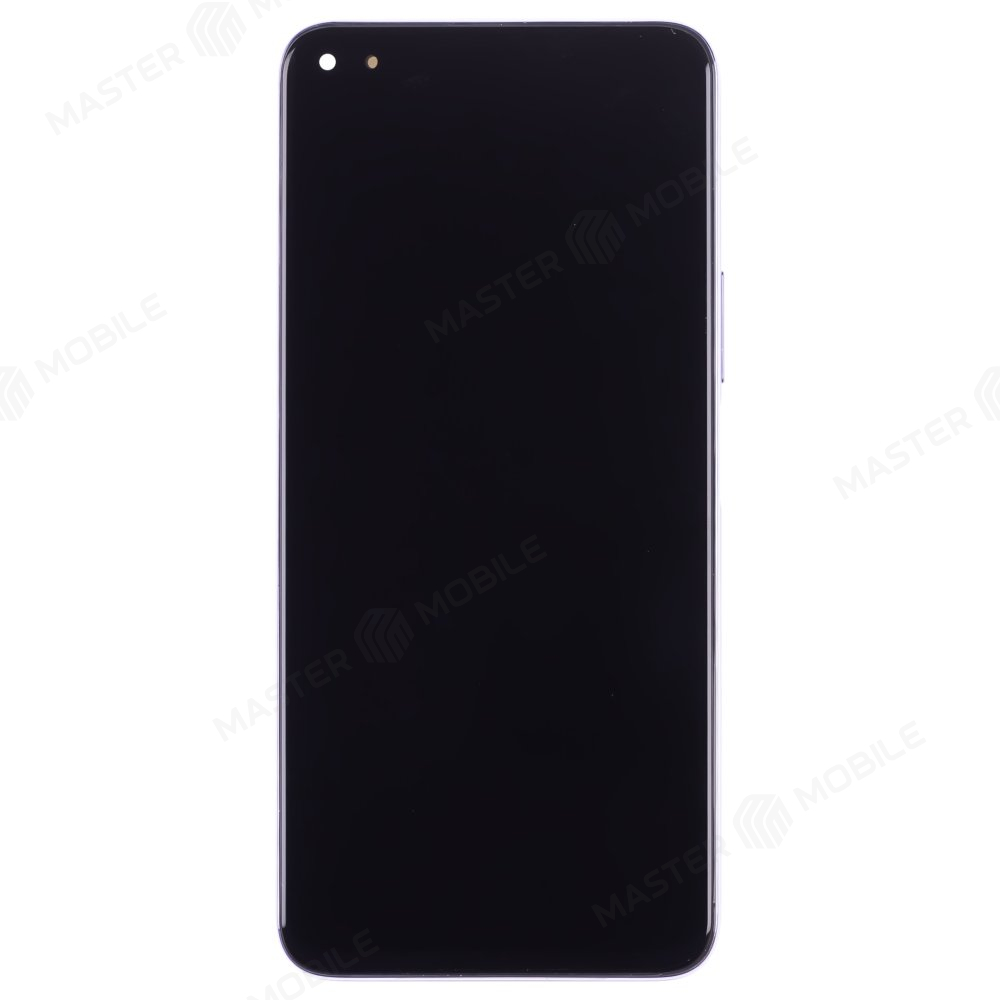 Дисплей для Huawei Nova 8i (NEN-LX1) / Honor 50 Lite (NTN-LX1) + тачскрин (серебристый) (в рамке) (ORIG)
