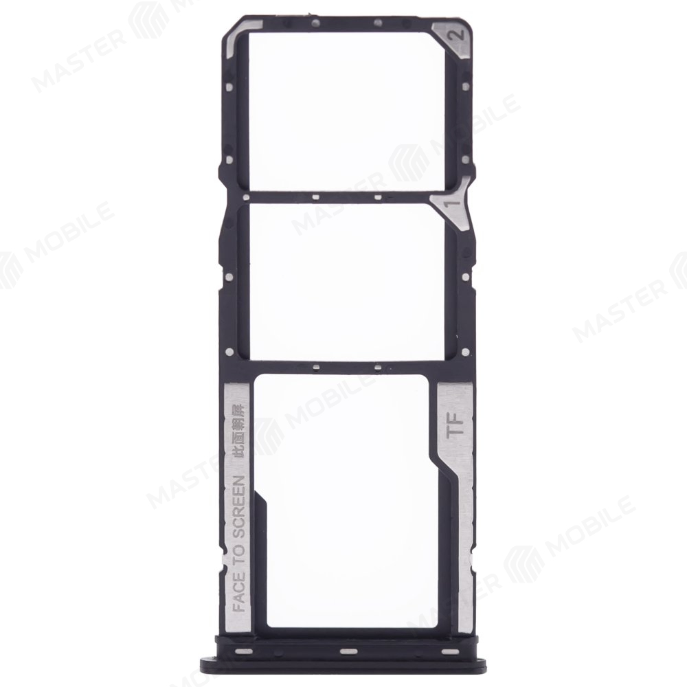 Держатель сим-карты для Xiaomi Poco C51 (2302EPCC4I) (черный)