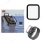 Защитная пленка Pmma Full Glue для Apple Watch (40 мм) с силиконовой рамкой (черный) фото №1