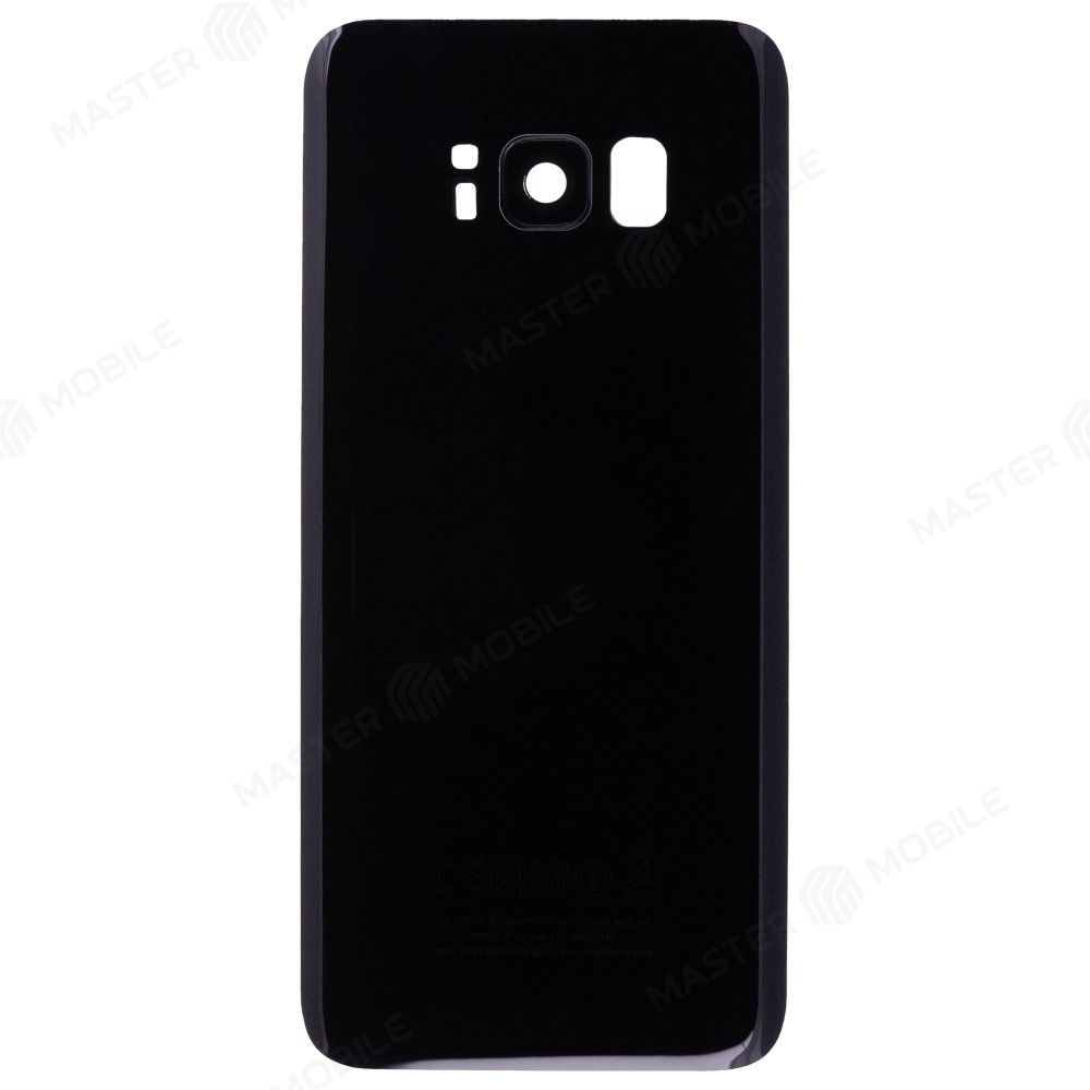 Задняя крышка для Samsung G950 Galaxy S8 (черный) (в сборе со стеклом камеры)