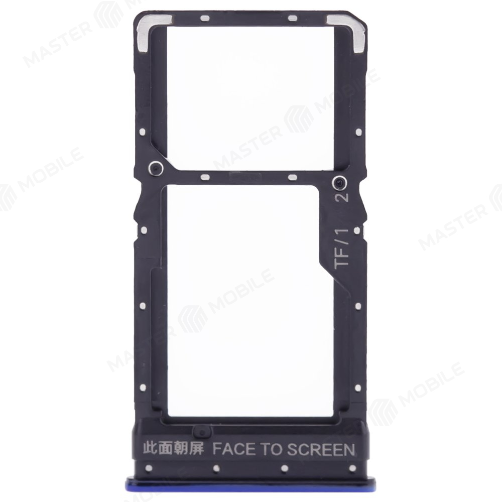 Держатель сим-карты для Xiaomi Poco X3 / Poco X3 NFC (M2007J20CG) / Poco X3 Pro (M2102J20SG) (синий)