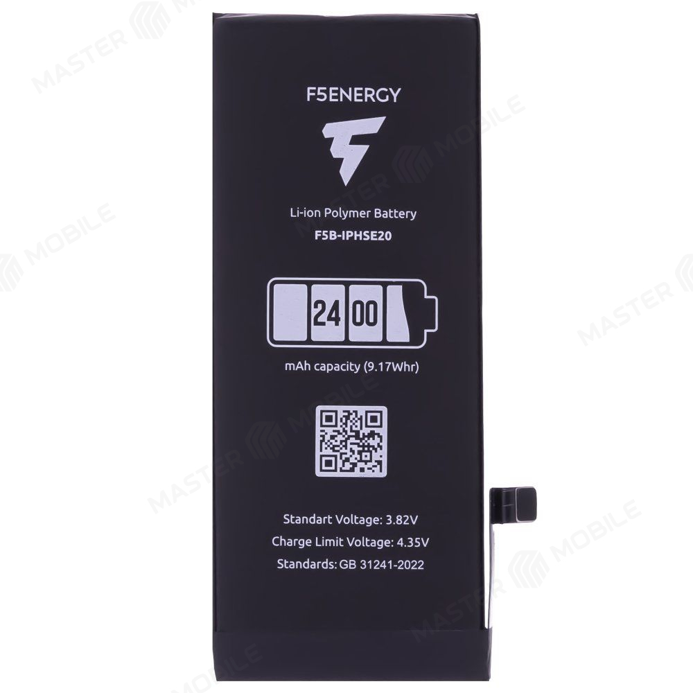 Аккумулятор для Apple iPhone SE 2020 (F5ENERGY) (усиленный) (2400 мАч) (SPECIAL EDITION) + двухсторонний скотч