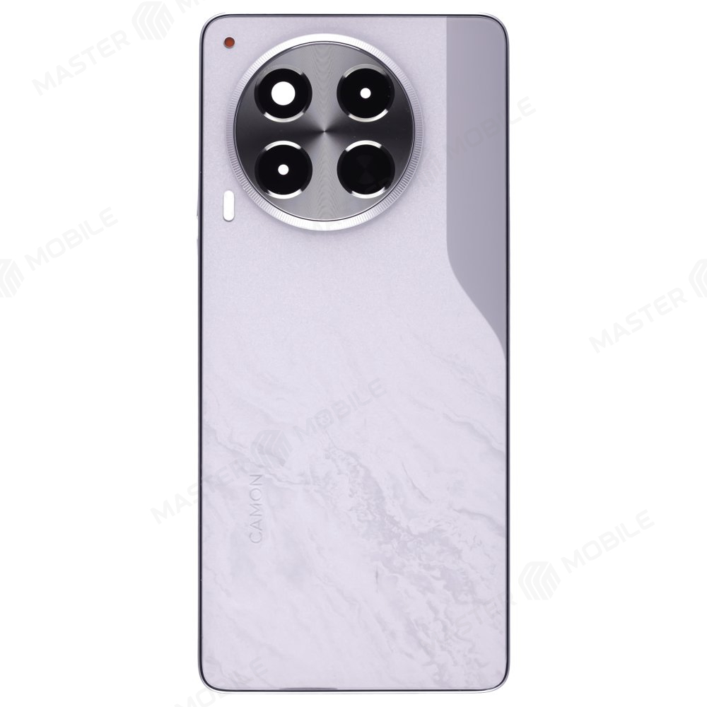 Задняя крышка для Tecno Camon 30 5G (CL7) (белый) (в сборе со стеклом камеры)