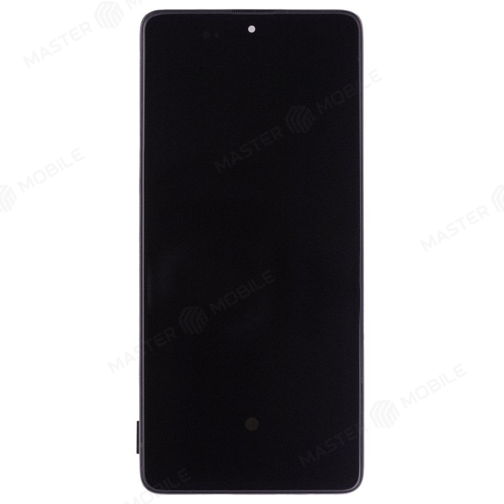 Дисплей для Samsung A715 Galaxy A71 + тачскрин (черный) (в рамке) (OLED) (Full Size)