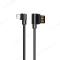 Дата-кабель Hoco U37 Long Roam USB-MicroUSB (L-коннектор), 1.2 м (черный) фото №1