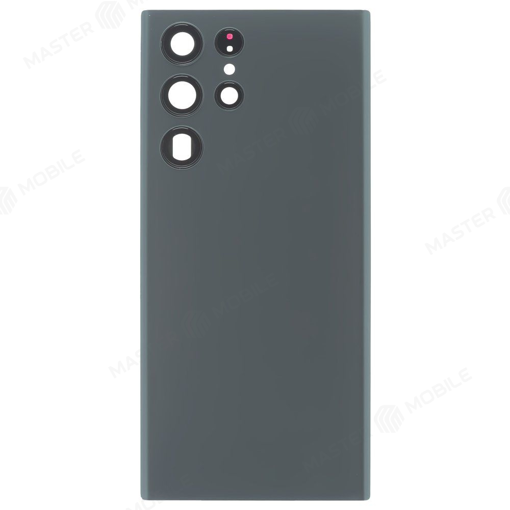 Задняя крышка для Samsung S908 Galaxy S22 Ultra (зеленый) (в сборе со стеклом камеры)