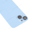 Задняя крышка для Apple iPhone 14 (голубой) (в сборе со стеклом камеры) (Premium) фото №3