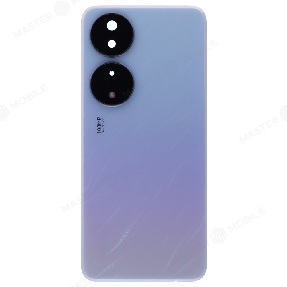 Задняя крышка для Huawei Honor X7b (CLK-LX1) (голубой) (в сборе со стеклом камеры)