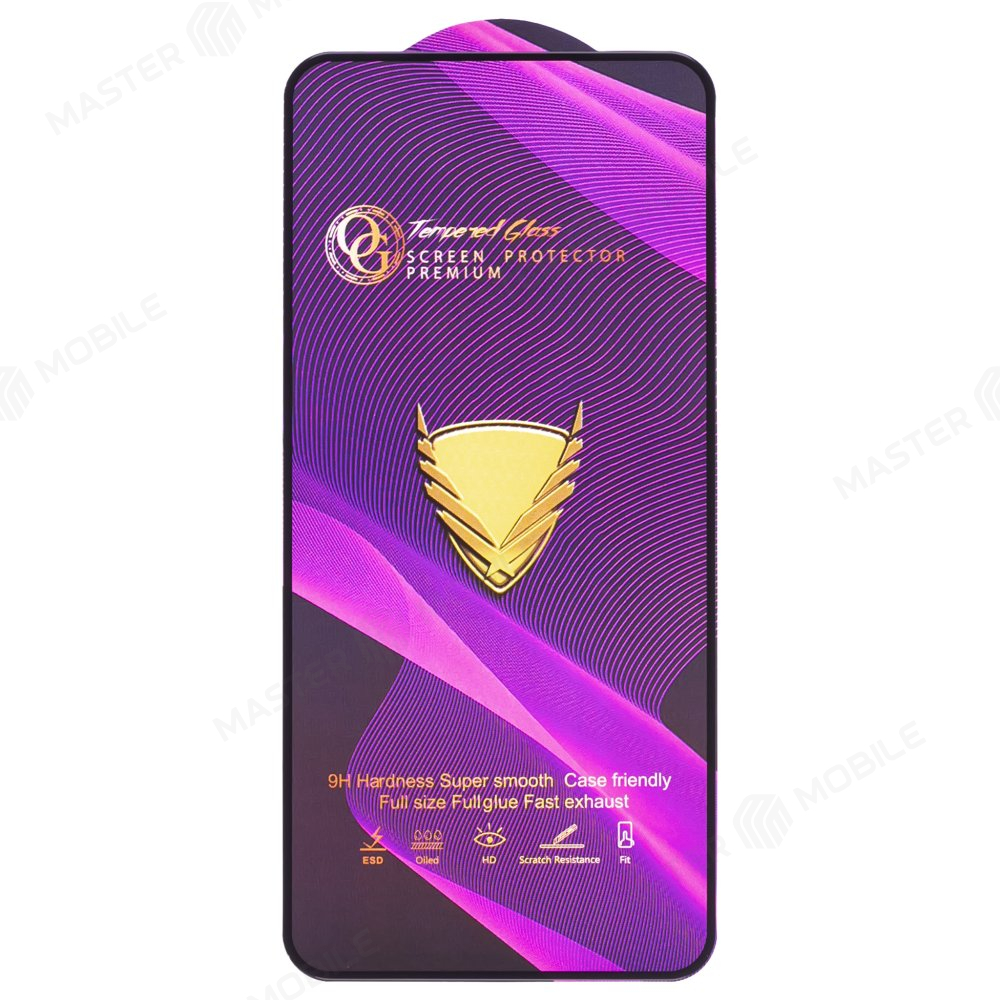 Защитное стекло OG Glass (3 в 1) для Samsung S901 Galaxy S22 / S911 Galaxy S23 (черный)