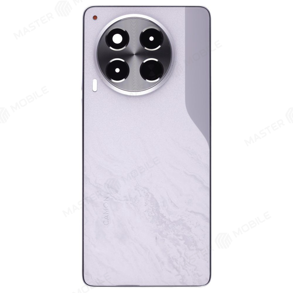 Задняя крышка для Tecno Camon 30 5G (CL7) (белый) (в сборе со стеклом камеры) (ORIG100)
