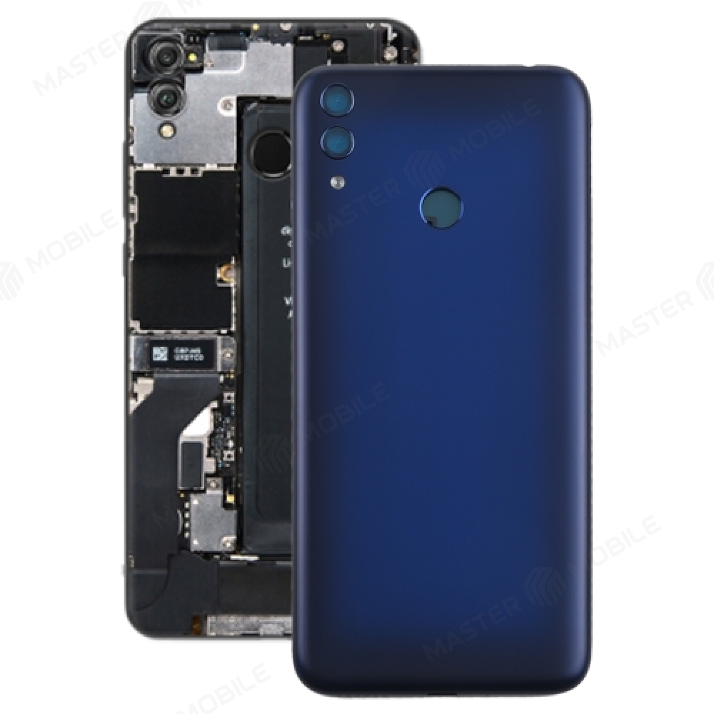 Задняя крышка для Huawei Honor 8C (BKK-AL10) (синий) (в сборе со стеклом камеры)