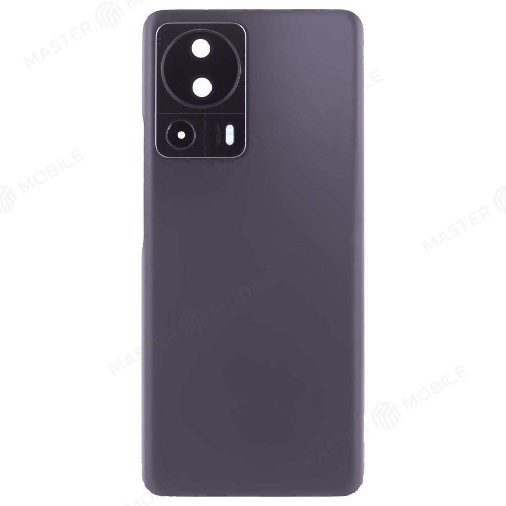 Задняя крышка для Xiaomi 13 Lite (2210129SG) (черный) (в сборе со стеклом камеры) (ORIG100)