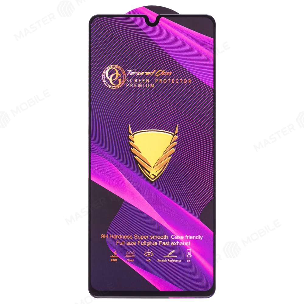 Защитное стекло OG Glass (3 в 1) для Samsung A415 Galaxy A41 (черный)
