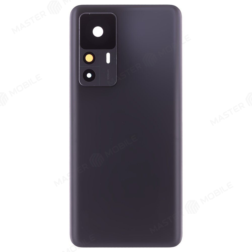 Задняя крышка для Xiaomi 12T (22071212AG) (черный) (в сборе со стеклом камеры) (ORIG100)