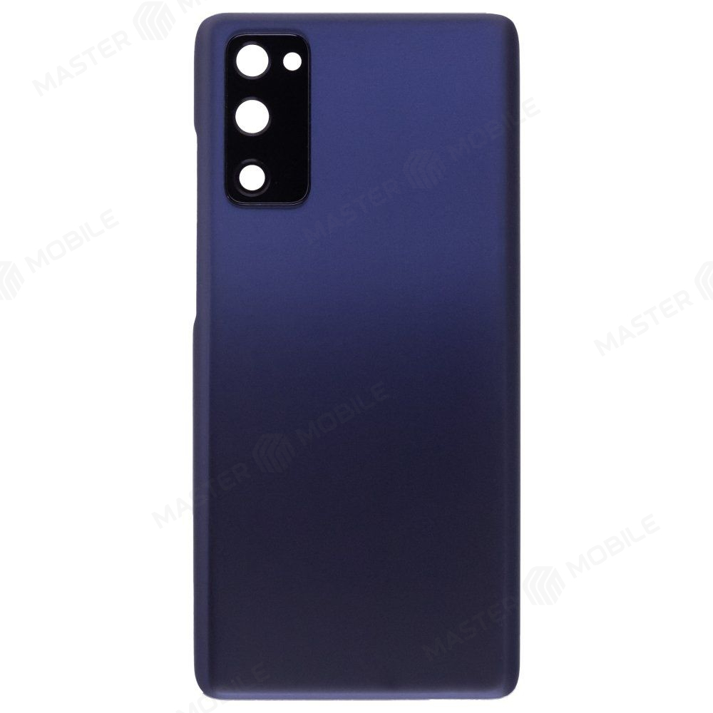 Задняя крышка для Samsung G780 Galaxy S20 FE (синий) (в сборе со стеклом камеры)