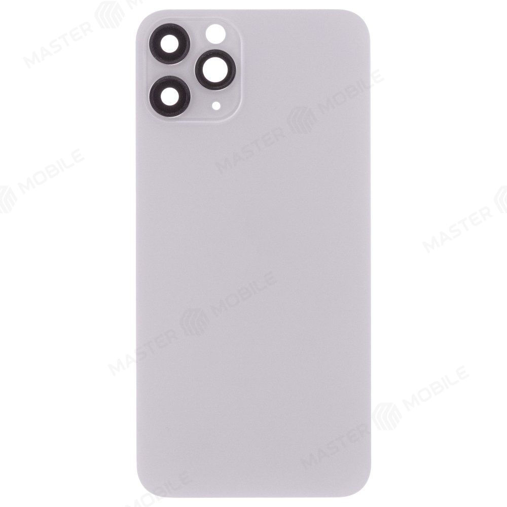 Задняя крышка для Apple iPhone 11 Pro (белый) (в сборе со стеклом камеры) (Premium)