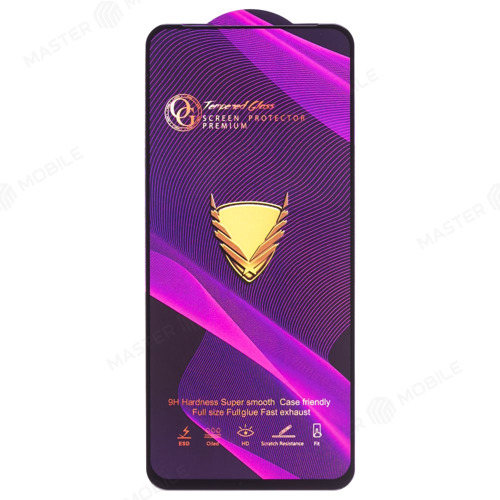 Защитное стекло OG Glass (3 в 1) для Vivo Y28 4G (V2352) (черный)