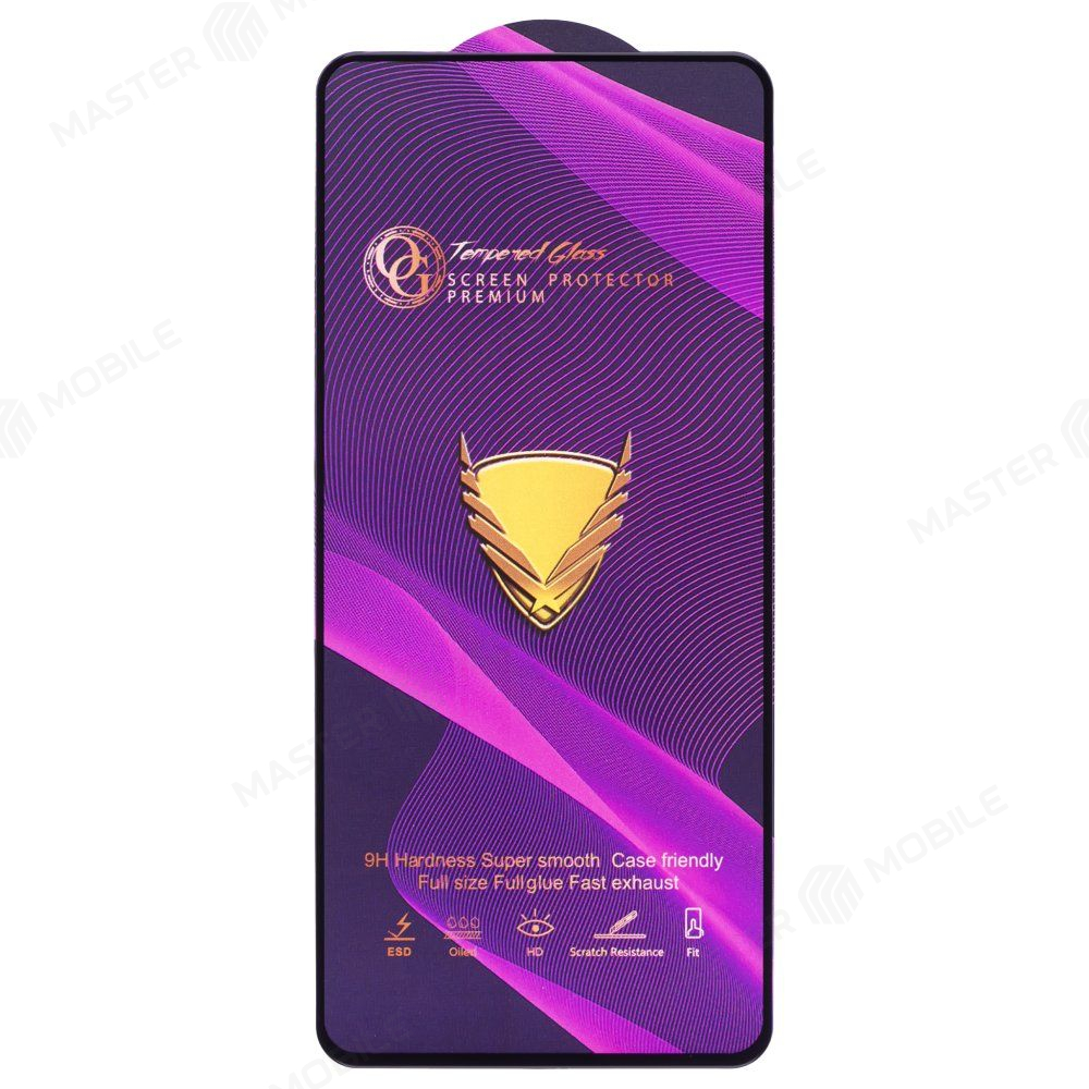 Защитное стекло OG Glass (3 в 1) для Vivo Y27s (V2322) (черный)