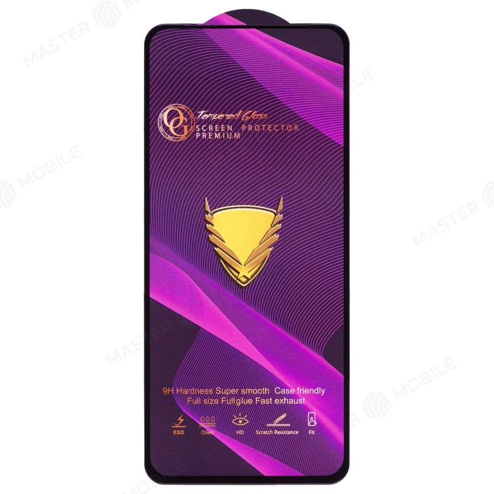 Защитное стекло OG Glass (3 в 1) для Itel S24 (S667LN) (черный)